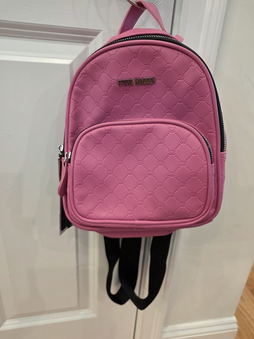 Steve Madden Hot Pink Quilted Mini Backpack